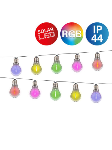LED-Solar-Lichterkette "Linda" in Bunt - (L)370 cm