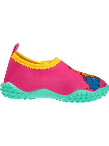 Badeschuhe in Pink/ Türkis