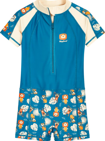 Badeanzug in Blau/ Bunt