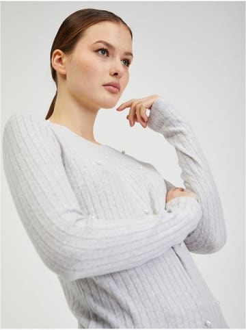 Sweter w kolorze jasnoszarym