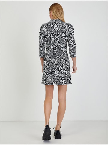 Kleid in Weiß/ Schwarz