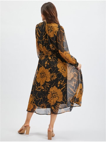 Jurk zwart/camel