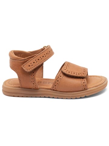 Leren sandalen lichtbruin