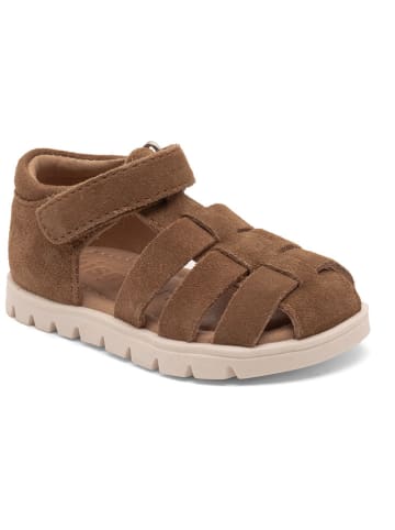 Leder-Halbsandalen in Braun