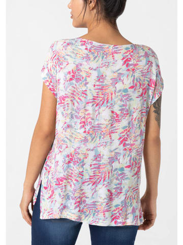 Bluse in Weiß/ Bunt