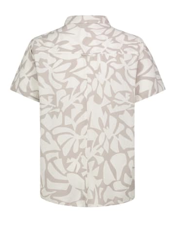Hemd in Beige/ Weiß