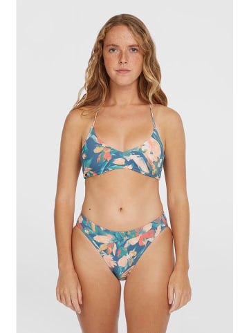 Biustonosz bikini "Huntington" w kolorze niebieskim ze wzorem