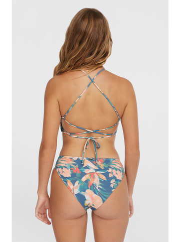 Biustonosz bikini "Huntington" w kolorze niebieskim ze wzorem