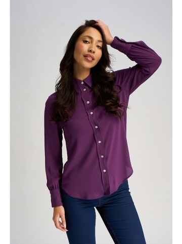 Blouse pruimkleurig