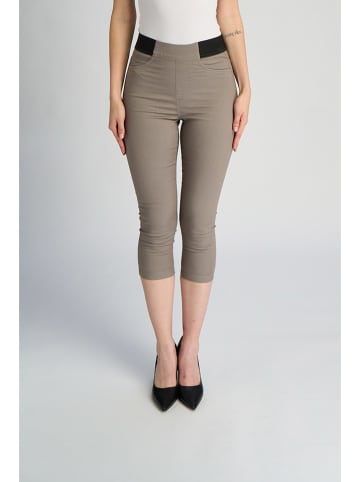 Caprihose in Taupe