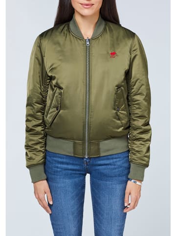 Wende-Blouson in Khaki/ Pink