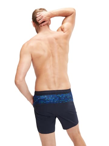Badeshorts "Eco Xpress" in Dunkelblau/ Hellblau