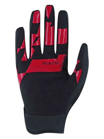 Fahrradhandschuhe "Montan" in Rot/ Grau/ Schwarz