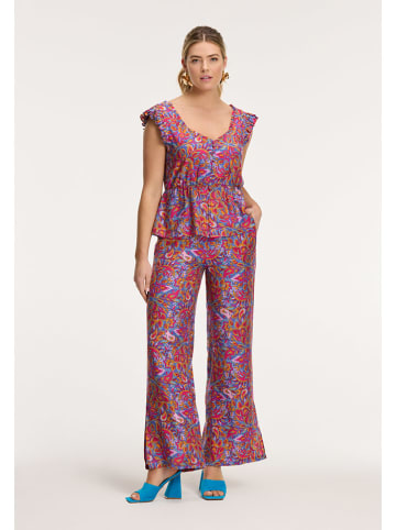 Broek "Merel" blauw/roze