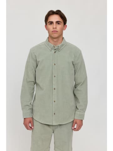 Corduroyblouse lichtgroen