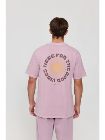 Shirt "Faded Print" mauve