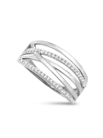 Witgouden ring met diamanten