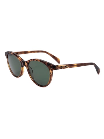 Damen-Sonnenbrille in Hellbraun/ Grün