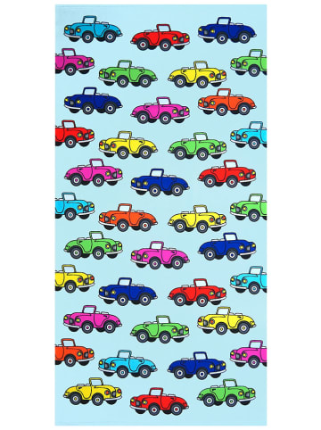 Mikrofaser-Strandtuch ''Cars'' in Türkis/ Bunt - (L)140 x (B)70 cm