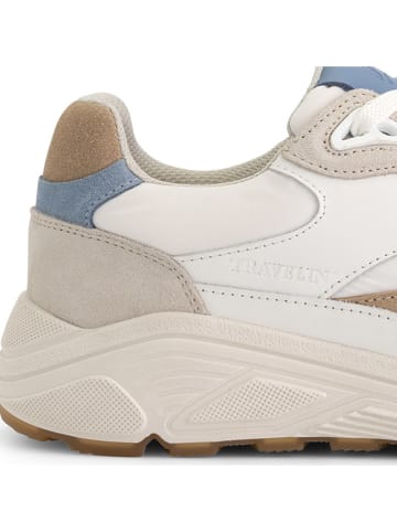 Leren sneakers "Rayleigh" wit/beige
