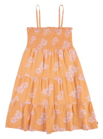 Jurk oranje/lichtroze