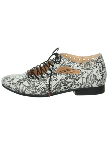 Schnürschuhe in Weiß/ Schwarz