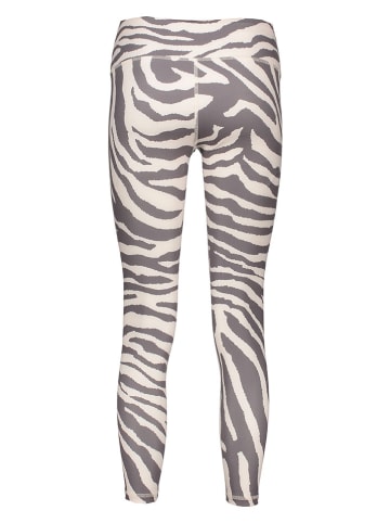 Leggings in Creme/ Dunkelblau