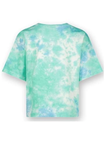 Shirt in Hellblau/ Grün/ Weiß