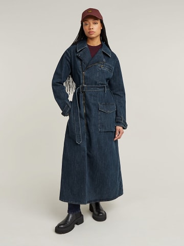 Jeans-Trenchcoat in Dunkelblau