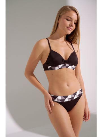 Bikini-Oberteil in Dunkelbraun