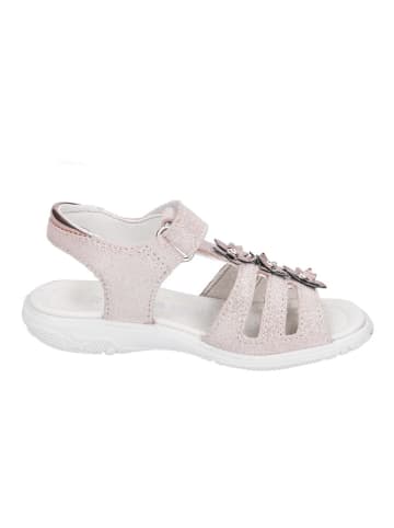 Leder-Sandalen in Rosa