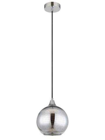 Hängeleuchte "Lourdes" in Schwarz/ Silber - (H)131 x Ø 25 cm