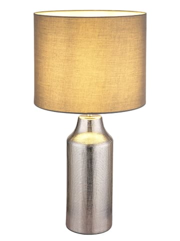 Tischleuchte "Elden" in Silber/ Grau - (H)61 x Ø 30,5 cm