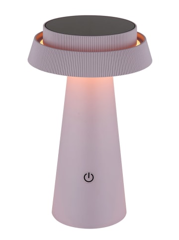 LED-Solarleuchte in Rosa - (H)23 x Ø 14 cm
