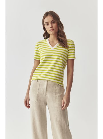Shirt wit/lichtgroen