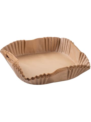 Airfryer-Backpapier in Hellbraun - (L)20 x (B)20 cm - 50 Stück
