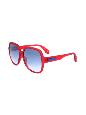 Dameszonnebril rood/lichtblauw