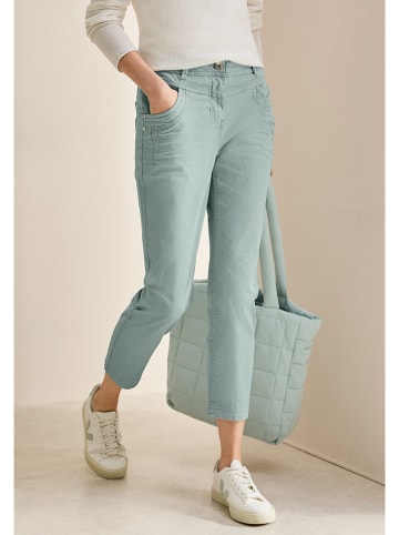 Spodnie - Slim fit - w kolorze turkusowym