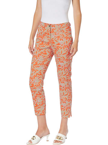 Broek beige/oranje