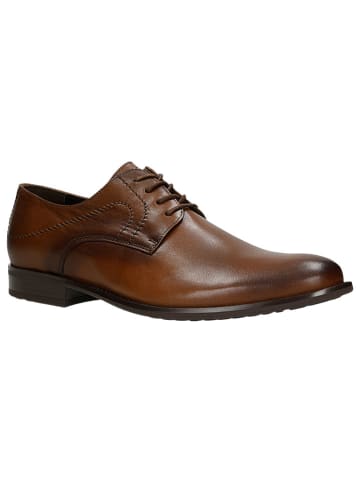 Leder-Schnürschuhe in Braun