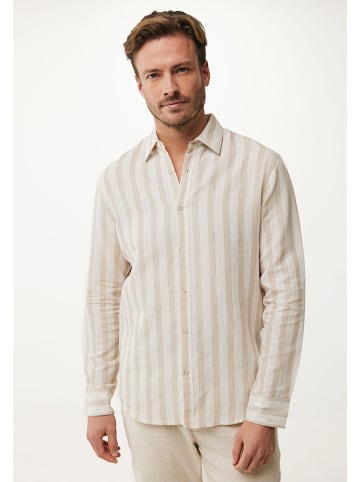 Hemd in Creme/ Hellbraun