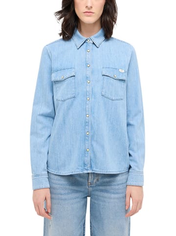 Spijkerblouse lichtblauw