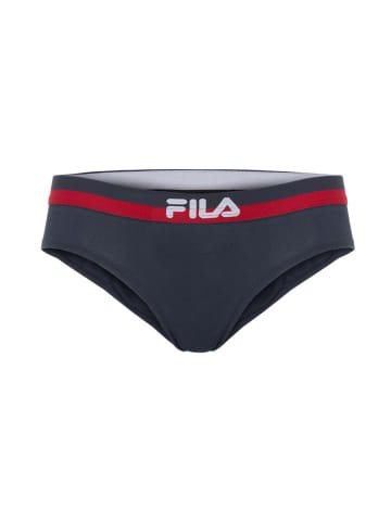 2-delige set: slips donkerblauw/rood