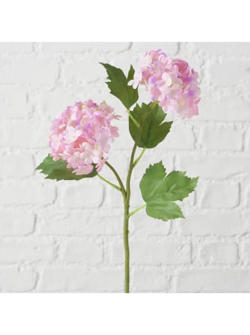Kunstblume "Hortensie" in Grün/ Rosa - (H)35 cm