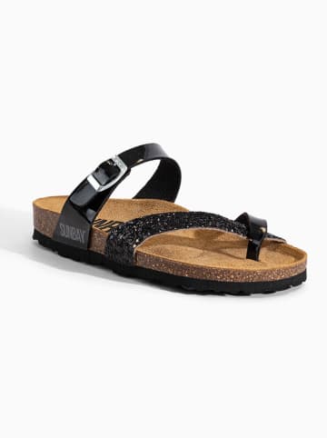 Teenslippers "Tulipe" zwart