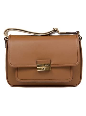 Leder-Umhängetasche in Camel - (B)24 x (H)16 x (T)8 cm