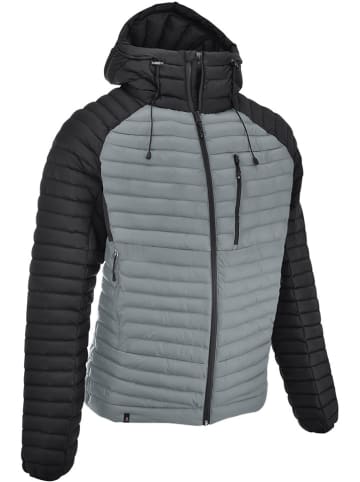 Pikowana kurtka termiczna "Kaunertal REC" w kolorze szaro-czarnym