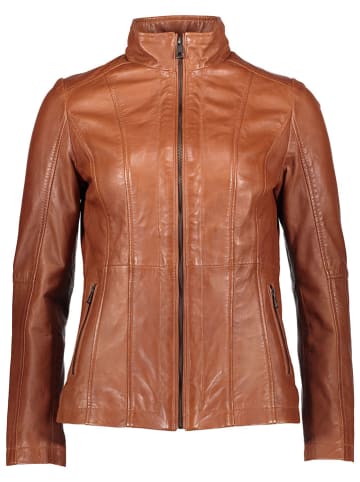 Lederjacke in Hellbraun