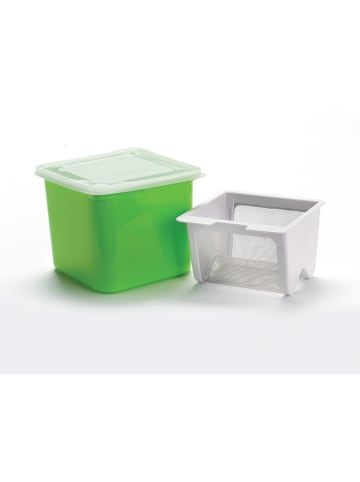 Joghurt- und Frischkäsebereiter in Grün - (B)13 x (H)12,3 x (T)13 cm