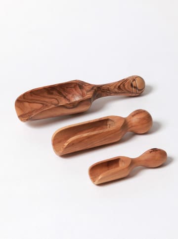 Salzschaufel in Hellbraun - (L)15 cm